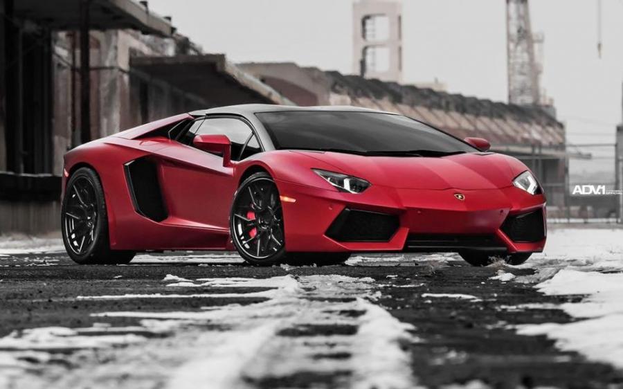 Lamborghini Aventador LP700-4 Rosso Efesto on ADV.1 Wheels (ADV7 TRACK SPEC CS) '2017